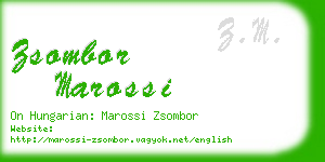 zsombor marossi business card